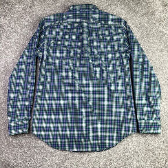 Vineyard Vines Performance Shirt Men’s Small Blue Plaid Button Down Long Sleeve - Picture 4 of 9
